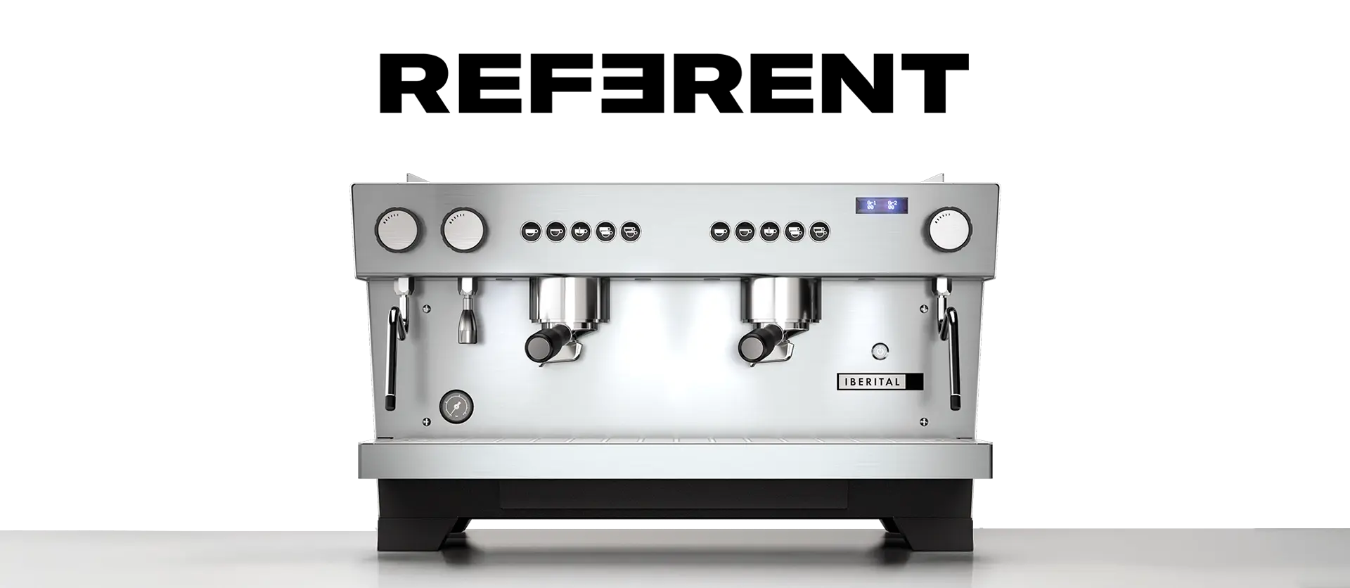 IBERITAL TRADITIONAL COFFEE MACHINE REFERENT 2 GRP 2850W - TALL CUP/ALTO Mooring Coffee Co