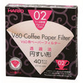 HARIO V60 PAPER FILTERS 02 DRIPPER 40 SHEETS - UNBLEACHED JESUK