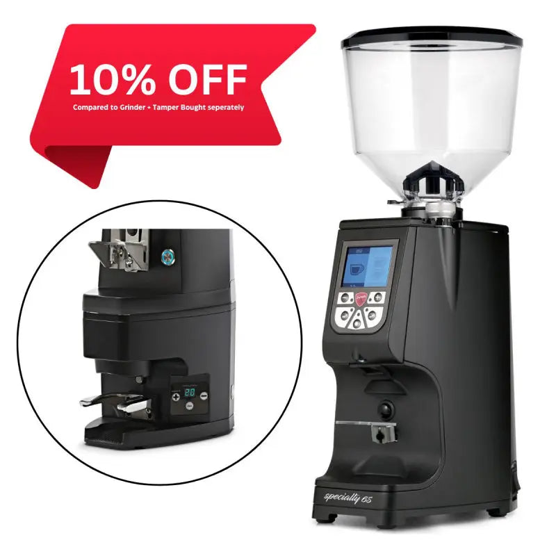 EUREKA ATOM SPECIALTY 65 GRINDER WITH ATOM AUTO TAMPER - BLACK JESUK