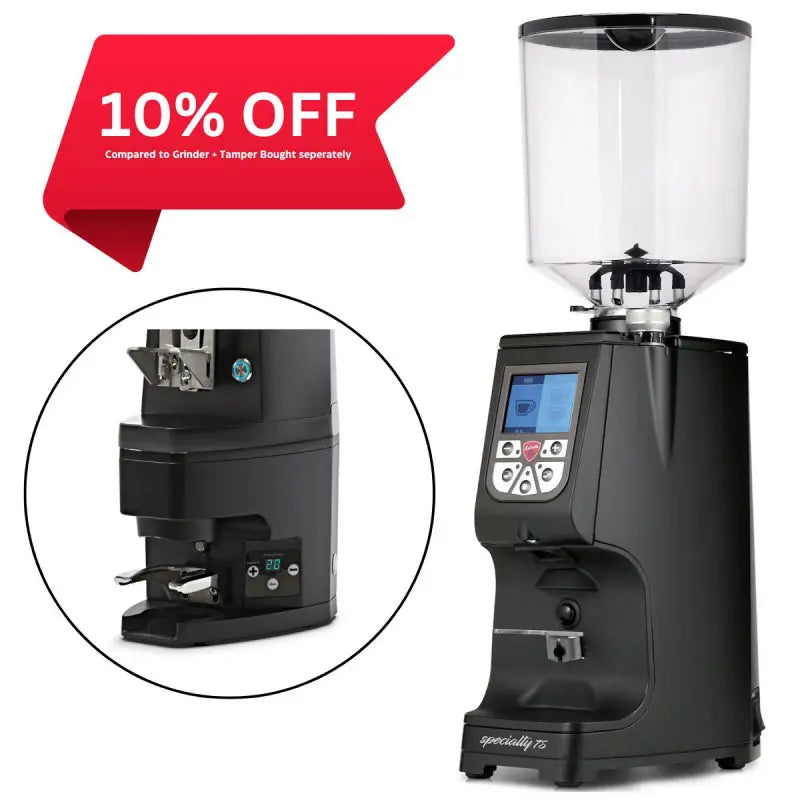 EUREKA ATOM SPECIALTY 75 GRINDER WITH ATOM AUTO TAMPER - BLACK JESUK