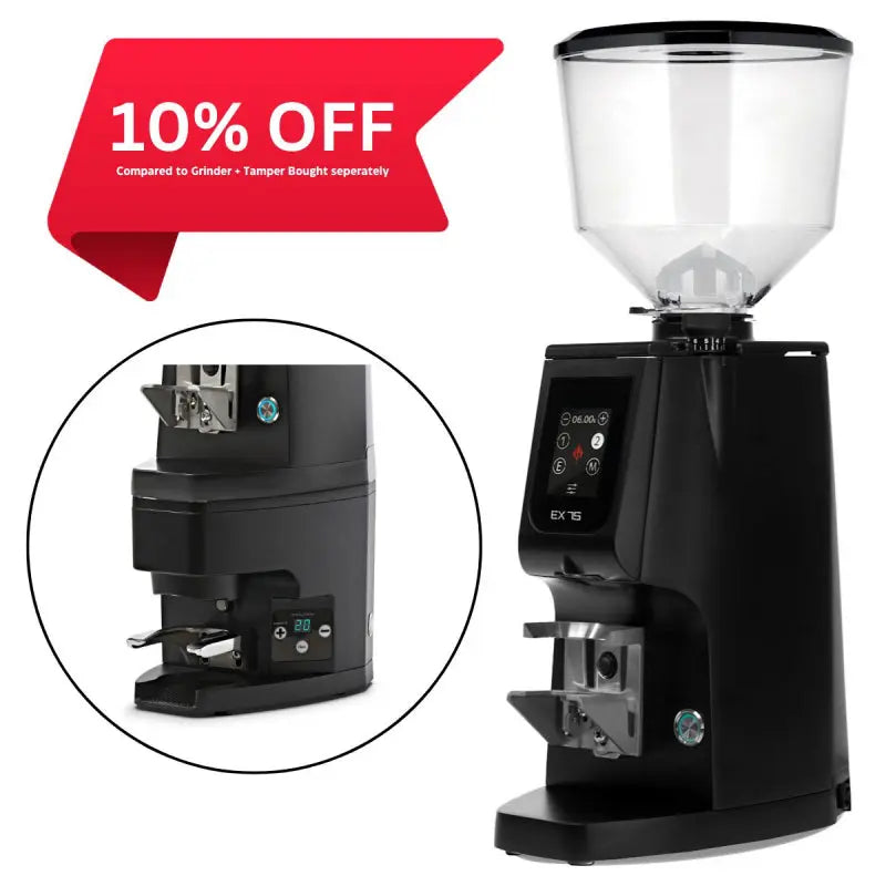 EUREKA ATOM EXCELLENCE 75 GRINDER WITH ATOM AUTO TAMPER - BLACK JESUK