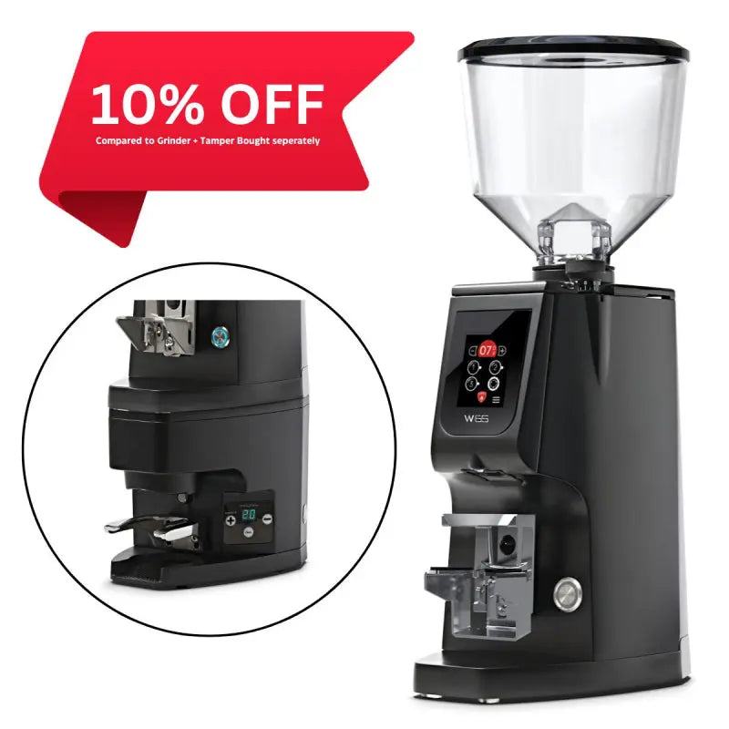 EUREKA ATOM 65W GRINDER WITH ATOM AUTO TAMPER - BLACK JESUK
