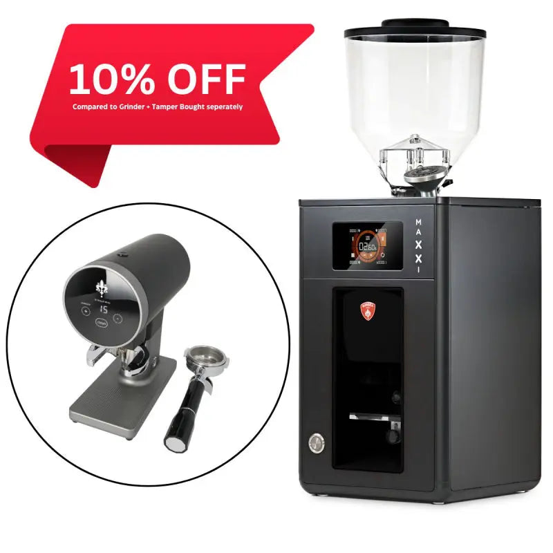 EUREKA MAXXI GRINDER WITH DISKO AUTO TAMPER - BLACK JESUK