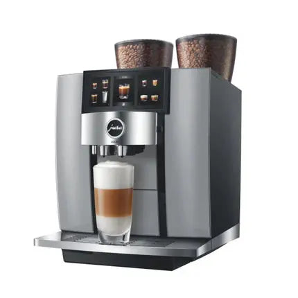 Jura GIGA W10 Professional Coffee Machine - Diamond Silver Tank Fill Mooring Coffee Co
