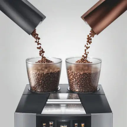 Jura GIGA W10 Professional Coffee Machine - Diamond Silver Tank Fill Mooring Coffee Co