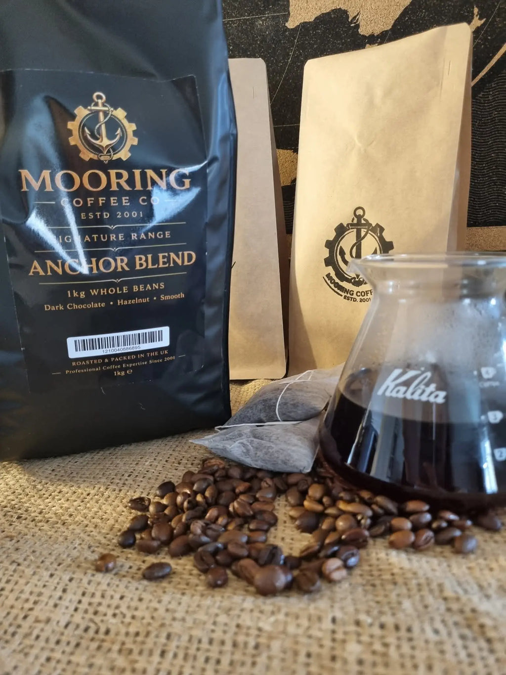 Mooring Coffee Co Anchor Blend Medium Dark Roast Espresso Super Crema Smooth 1KG Mooring Coffee Co Ltd
