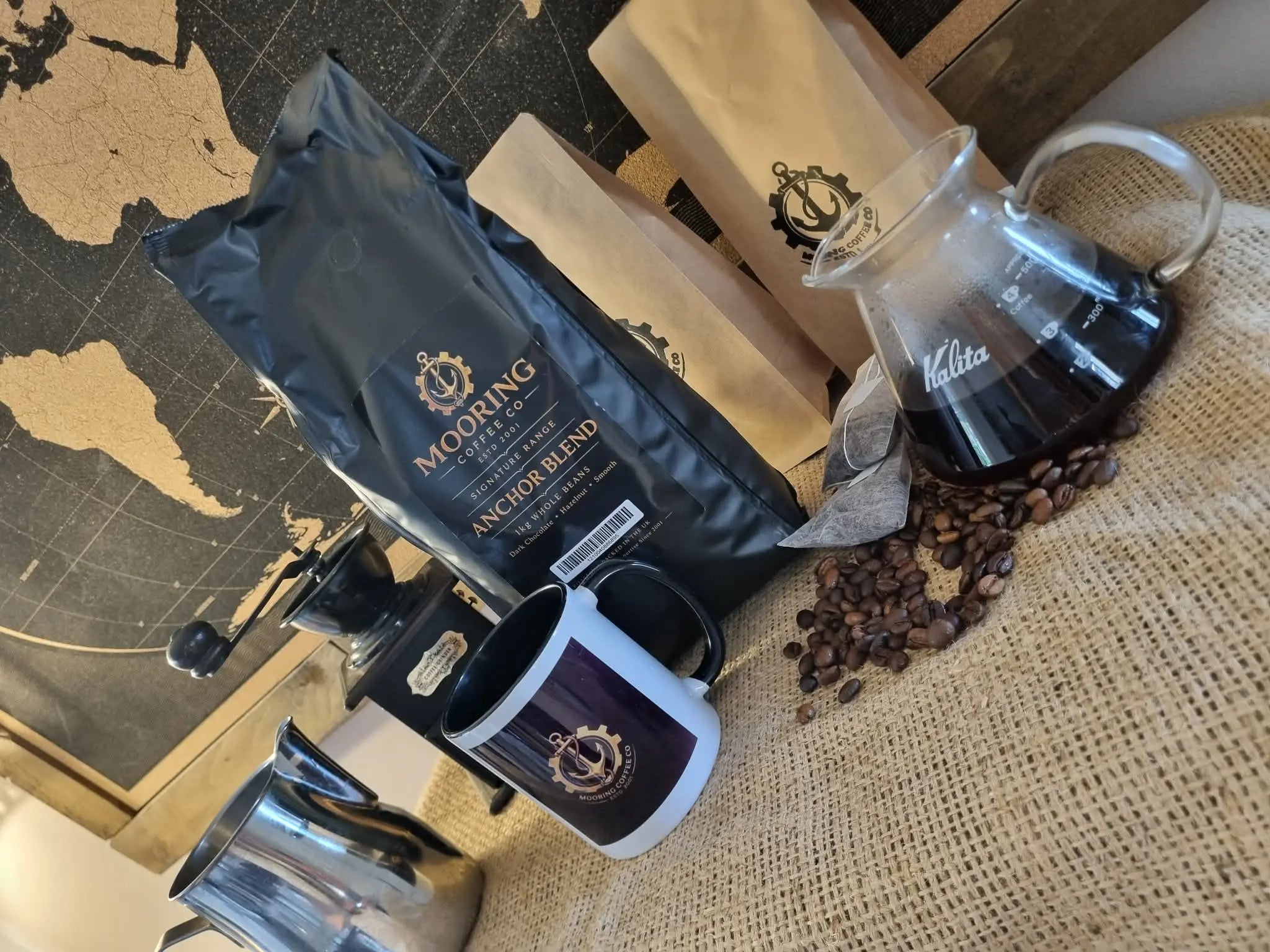 Mooring Coffee Co Anchor Blend Medium Dark Roast Espresso Super Crema Smooth 1KG Mooring Coffee Co Ltd