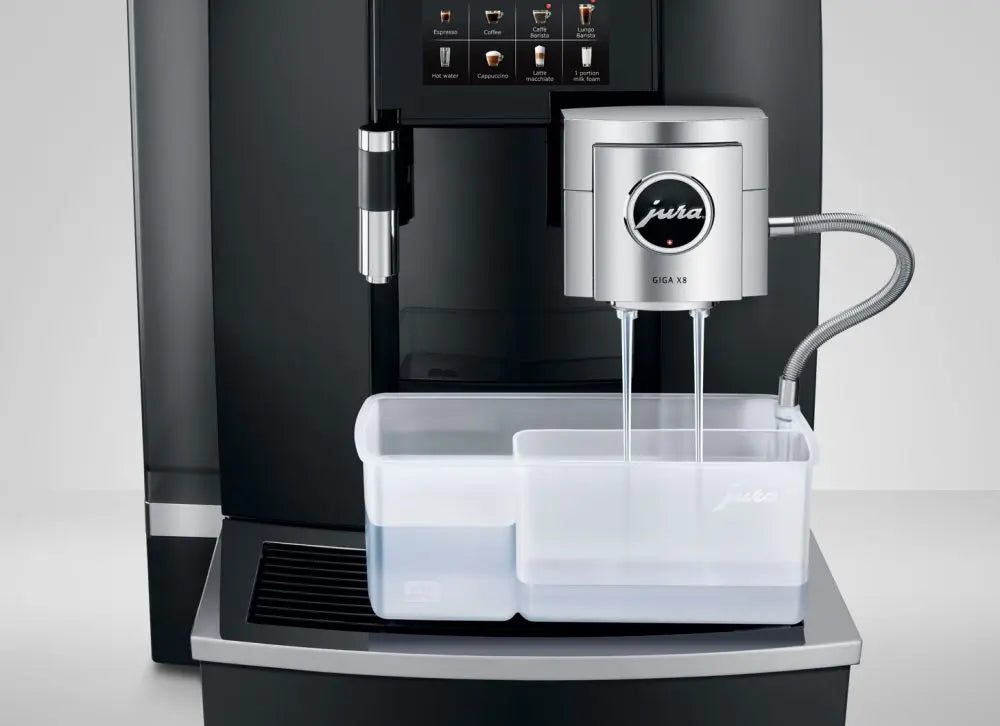 Jura GIGA X8C Gen II Black Aluminium Bean To Cup Coffee Machine Plumbed Mooring Coffee Co