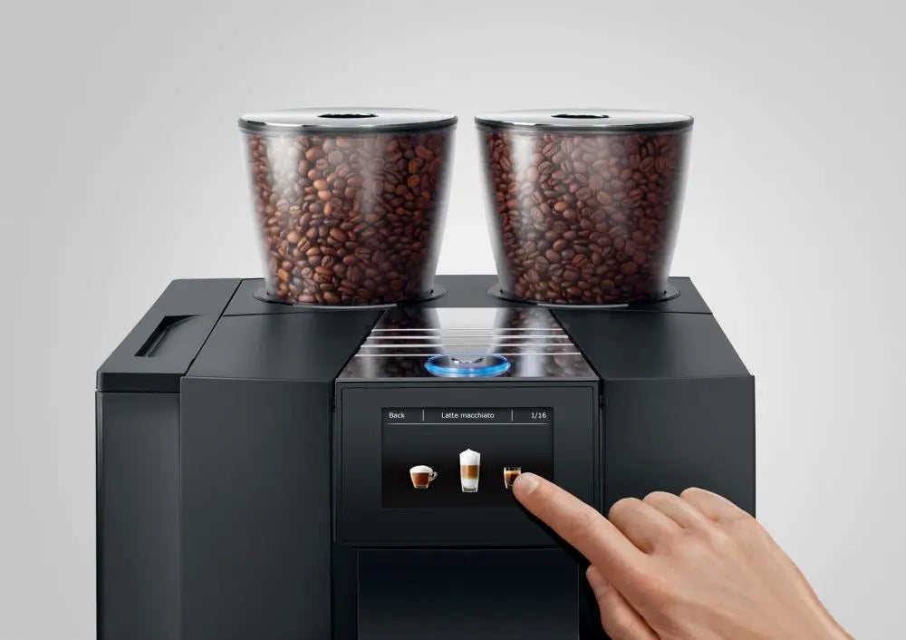 Jura GIGA X8C Gen II Black Aluminium Bean To Cup Coffee Machine Plumbed Mooring Coffee Co
