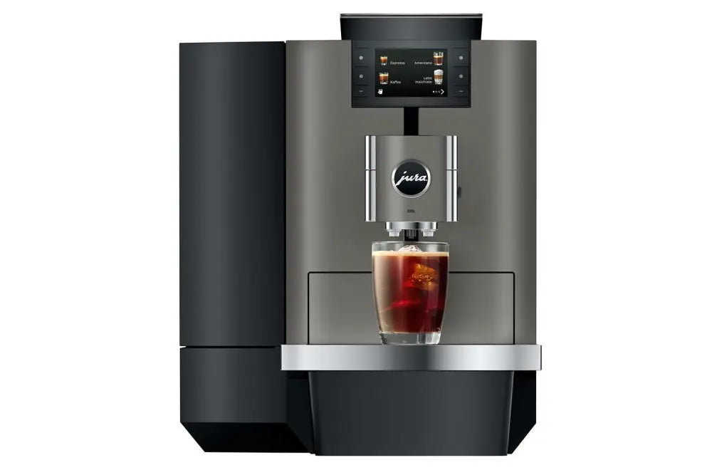 Jura X10-C Dark Inox Professional Bean To Cup Coffee Machine Plumbed Mooring Coffee Co